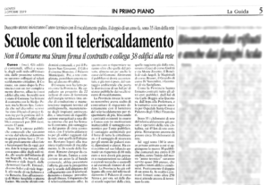 Scuole con il Teleriscaldamento - La Guida - 3 ottobre 2019