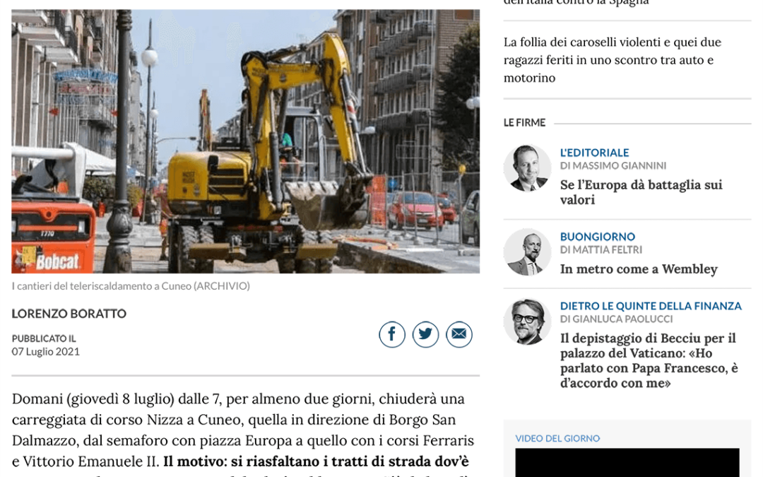 Si riasfaltano le strade dopo i lavori
